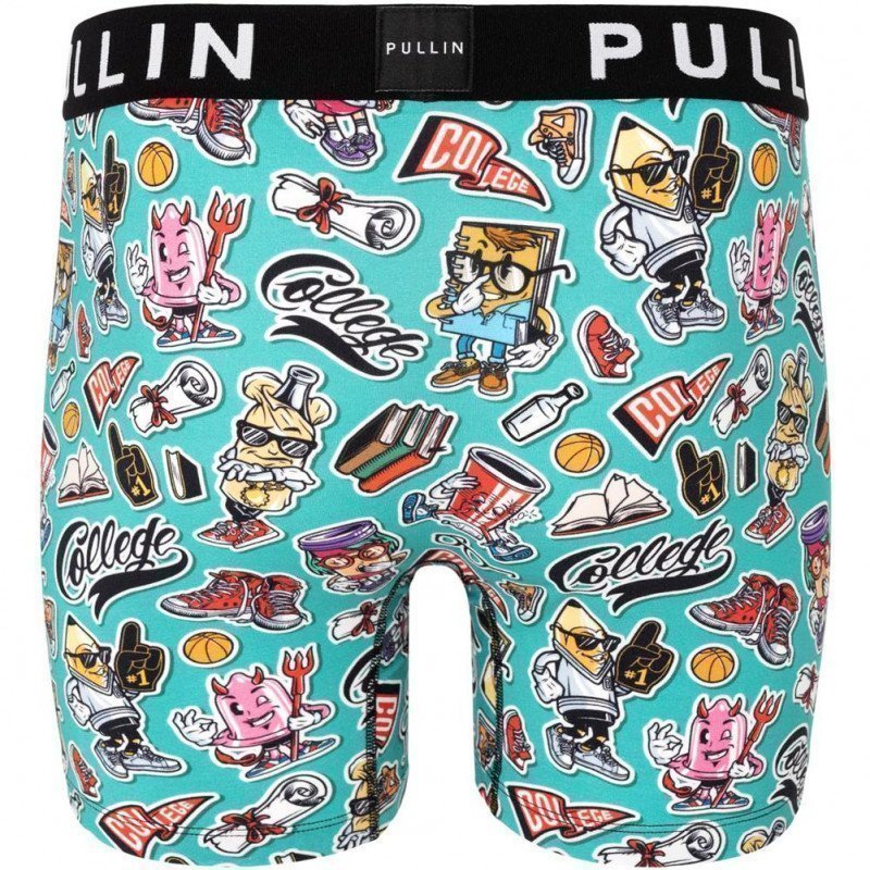 Boxer long Homme COLLEGE Bleu et Cyan
