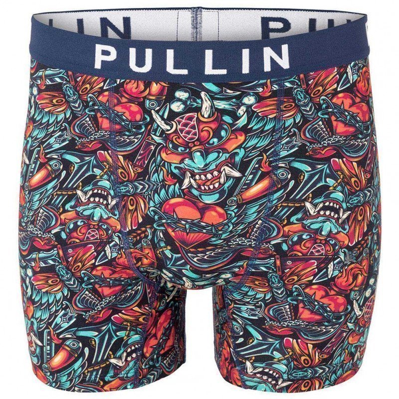 PULL IN Boxer Long Homme Coton Bio FADAGGERDEVIL Bleu