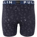 PULL IN Boxer Long Homme Coton Bio FAWAVEBABE Marine