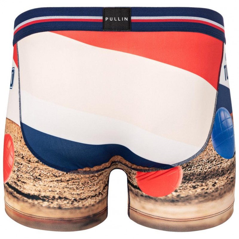 Boxer Homme PETANQUEPARTY Bleu et Rouge