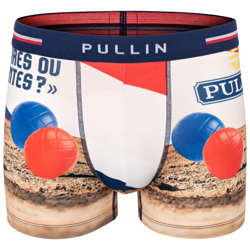 Boxer Homme PETANQUEPARTY Bleu et Rouge