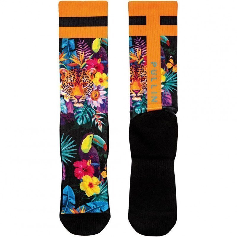 PULL IN Chaussettes Homme Microcoton TIGERFLOWER Noir