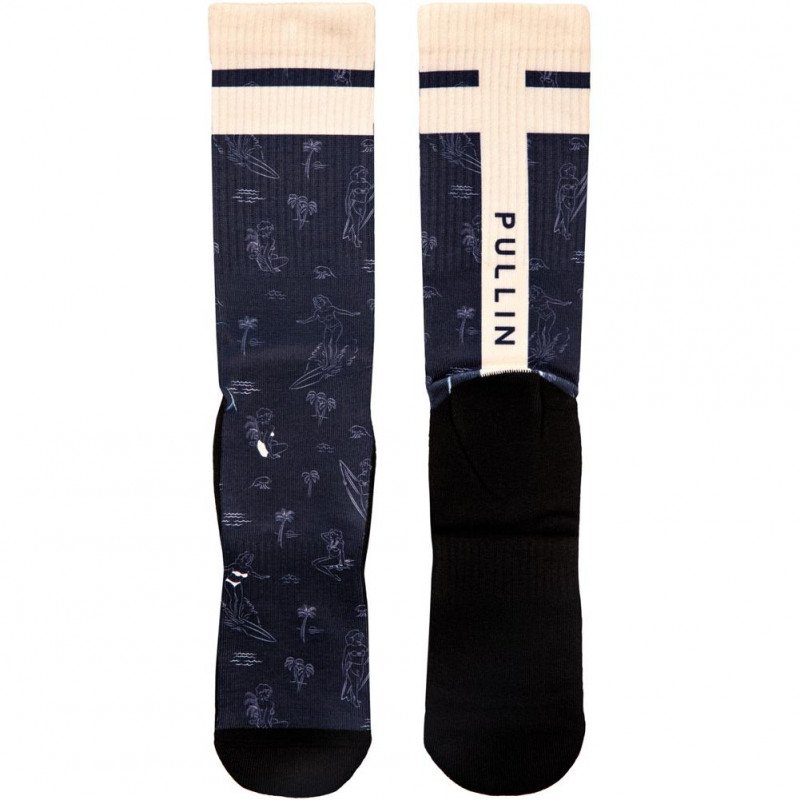 PULL IN Chaussettes Homme Microcoton WAVEBABE Marine