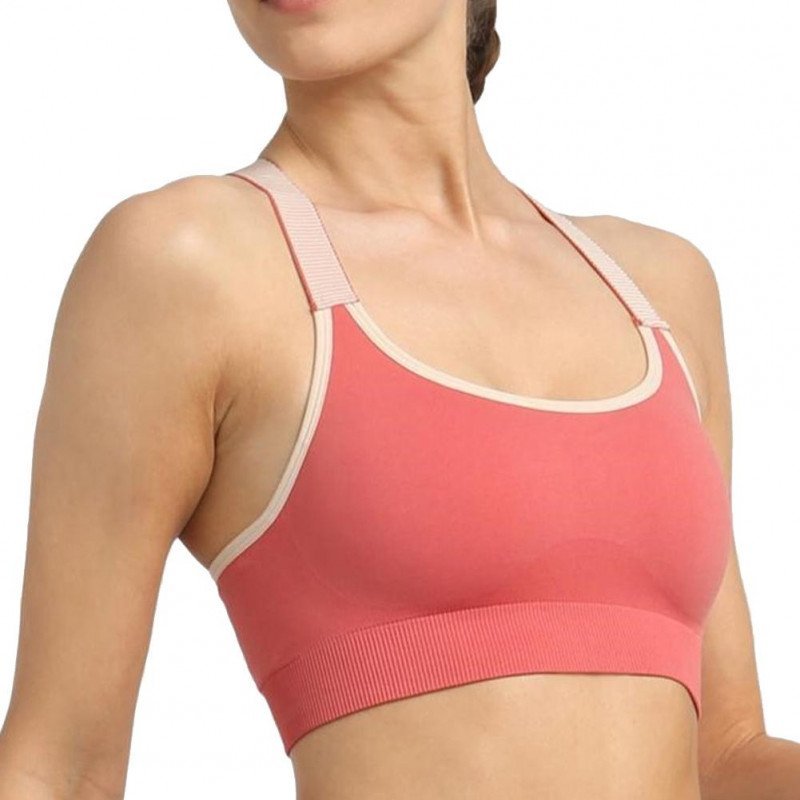 DIM Brassière coquée Femme Microfibre AMPLIFORME Impact modéré Rose cédre