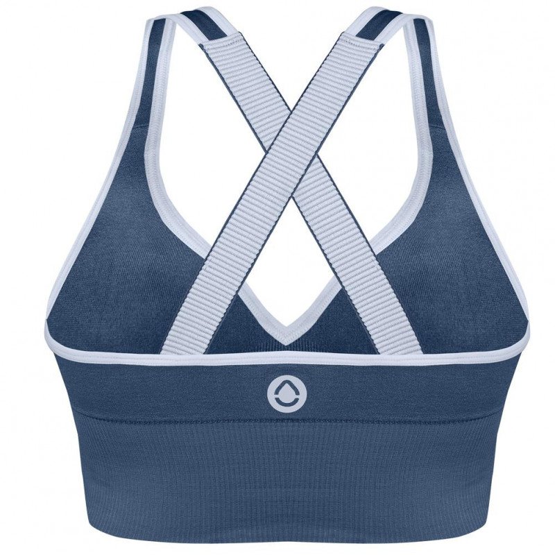 Brassière Femme CROPTOP Bleu et Marine