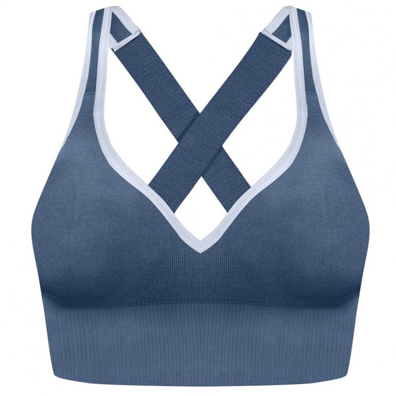 Brassière Femme CROPTOP Bleu et Marine