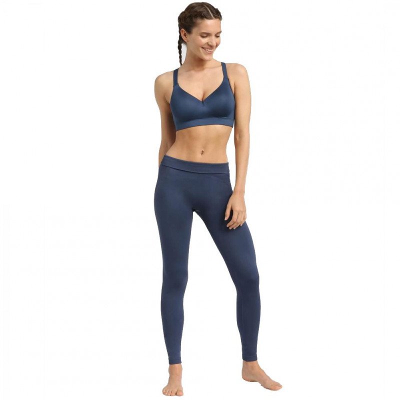 DIM Legging Femme Microfibre SANSCOUT Bleu lune