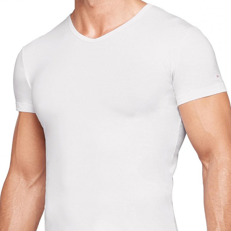 EDEN PARK T-shirt Col V Homme Coton ONE Blanc