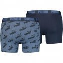 LOT DE 2 Boxer Sous-vêtements Homme AOP Bleu et Jeans