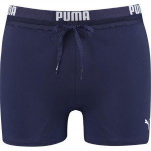 PUMA Boxer Bain Moulant Homme LOGO Marine