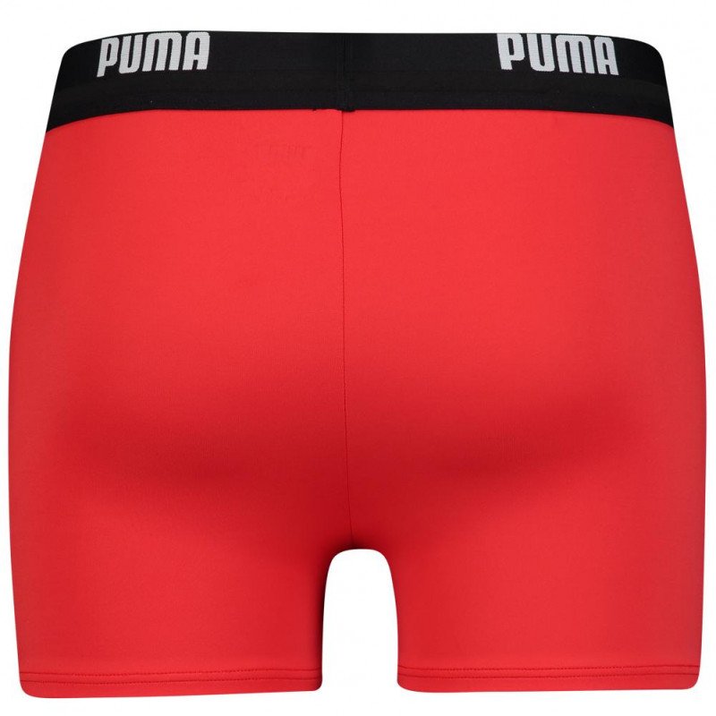 PUMA Boxer Bain Moulant Homme LOGO Rouge