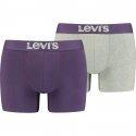 LEVI'S Lot de 2 Boxers Homme Coton SOLIDBASIC Purple