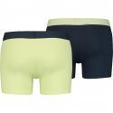 LEVI'S Lot de 2 Boxers Homme Coton SOLIDBASIC Lime