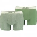 LOT DE 2 Boxer Sous-vêtements Homme VINTAGE HEATHER Vert et Clair