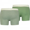 LOT DE 2 Boxer Sous-vêtements Homme VINTAGE HEATHER Vert et Clair