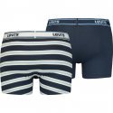 LOT DE 2 Boxer Sous-vêtements Homme SPORTYSTRIPE Bleu et Marine