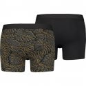 LOT DE 2 Boxer Sous-vêtements Homme MONSTERALEAF Noir et Gris