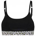 PUMA Brassière Femme Coton PRINTED Purple combo