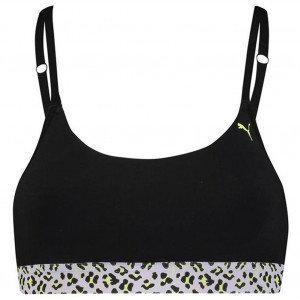 PUMA Brassière Femme Coton PRINTED Purple combo