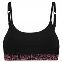 Brassière Femme PRINTED Noir et Rose