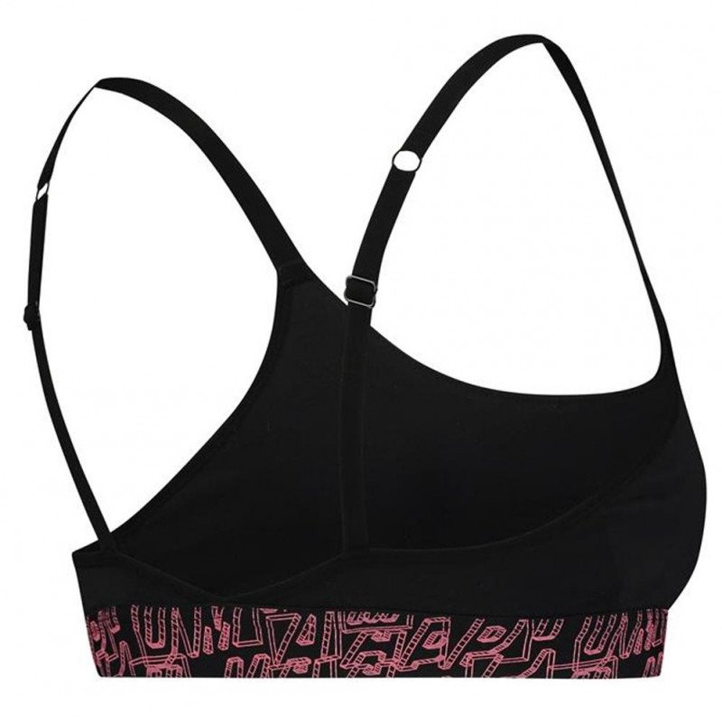 Brassière Femme PRINTED Noir et Rose