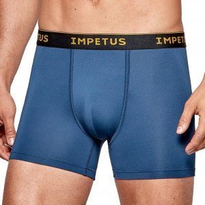 IMPETUS Boxer Homme Microfibre recyclée VOYAGER Bleu Jaune