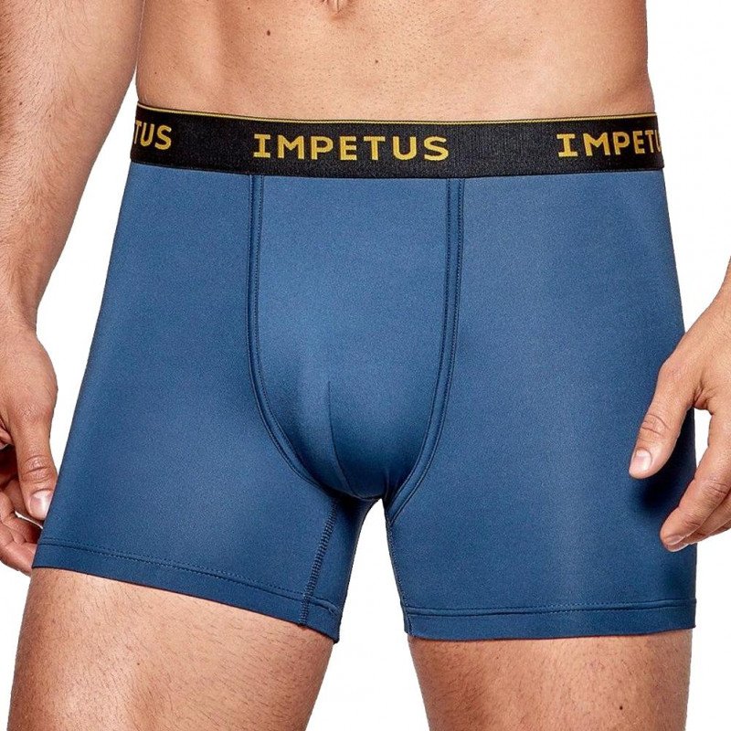 IMPETUS Boxer Homme Microfibre recyclée VOYAGER Bleu