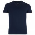 T-shirt manches courtes col en V Homme FAIT EN FRANCE Bleu et Marine