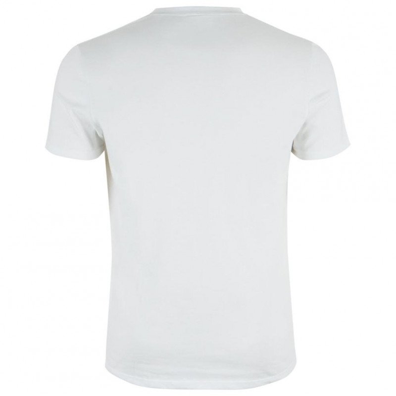 T-shirt manches courtes col en V Homme FAIT EN FRANCE Blanc et Uni