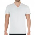 EMINENCE T-shirt Col V Homme Coton FAIT EN FRANCE Blanc pur