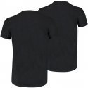 LOT DE 2 T-shirt manches courtes col rond Vêtements Homme BASICR Noir et Uni