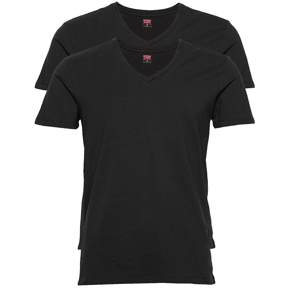 T-shirt original col v noir homme - Levi's