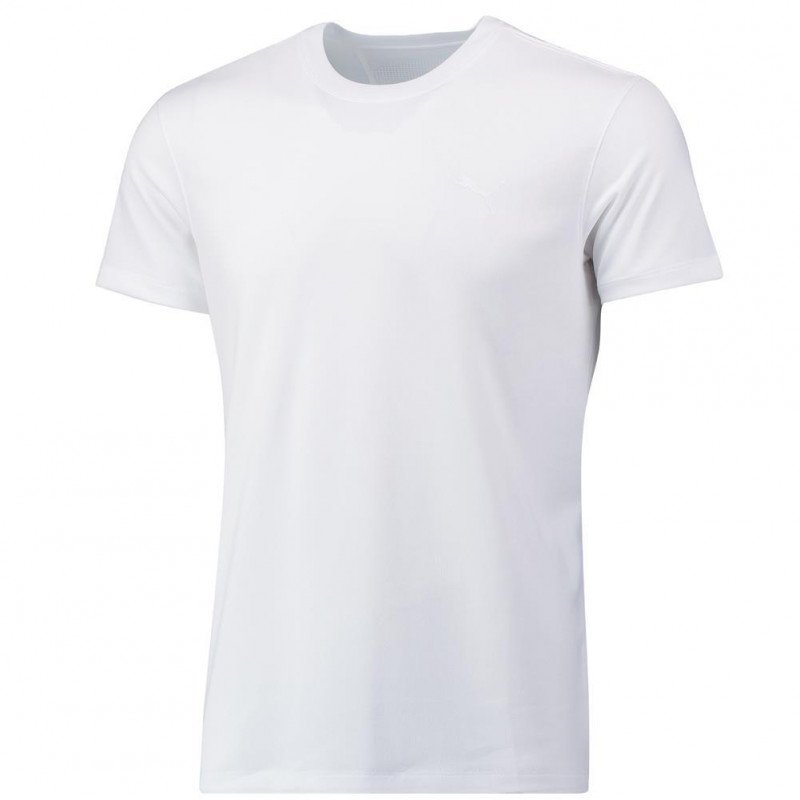T-shirt manches courtes col rond Homme ACTIVE CREWTEE Blanc et Uni
