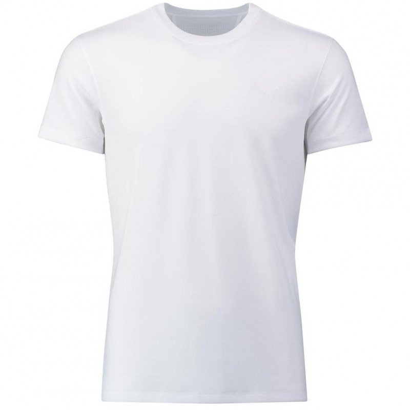 T-shirt manches courtes col rond Homme ACTIVE CREWTEE Blanc et Uni