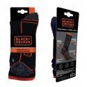 BLACK & DECKER Lot de 2 paires de Chaussettes Homme Coton CSTOOLA Noir