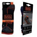 BLACK & DECKER Lot de 2 paires de Socquettes Homme Coton CLTOOLA Noir