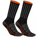 BLACK & DECKER Lot de 2 paires de Chaussettes Homme Coton CSTOOLA Noir