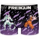 FREEGUN Boxer Homme Microfibre VIO Noir Violet DRAGON BALL Z