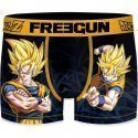 FREEGUN Boxer Homme Microfibre ONE Noir Orange DRAGON BALL Z