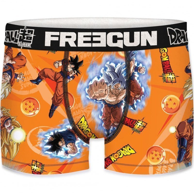 FREEGUN Boxer Garçon Microfibre AUR Orange DRAGON BALL Z