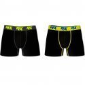LOT DE 2 Boxer Sous-vêtements Homme BMX2ULT Noir et Uni