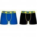 LOT DE 2 Boxer Sous-vêtements Homme BMX2ULT Noir et Bleu