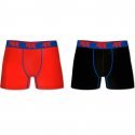 RX SPORT Lot de 2 Boxers Homme Microfibre BMX2ULT Rouge Noir