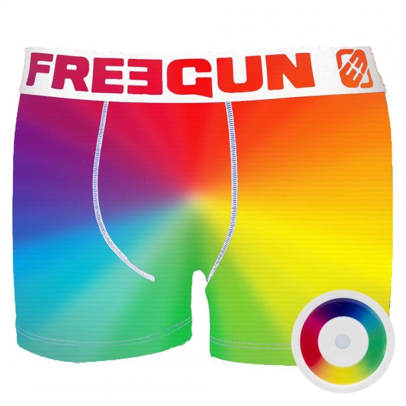 FREEGUN Boxer Homme Coton KOLORMIX Multicolore