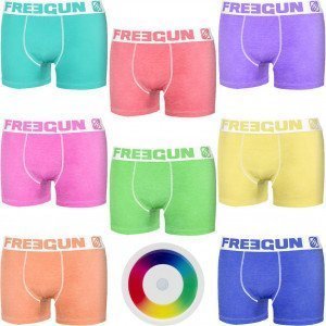 FREEGUN Boxer Homme Coton KOLORMIX Multicolore