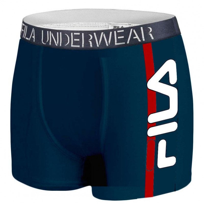 FILA Boxer Homme Coton BANDCUIS Marine