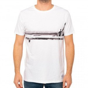 PULL IN T-shirt Col rond Homme Coton LINESURF Blanc