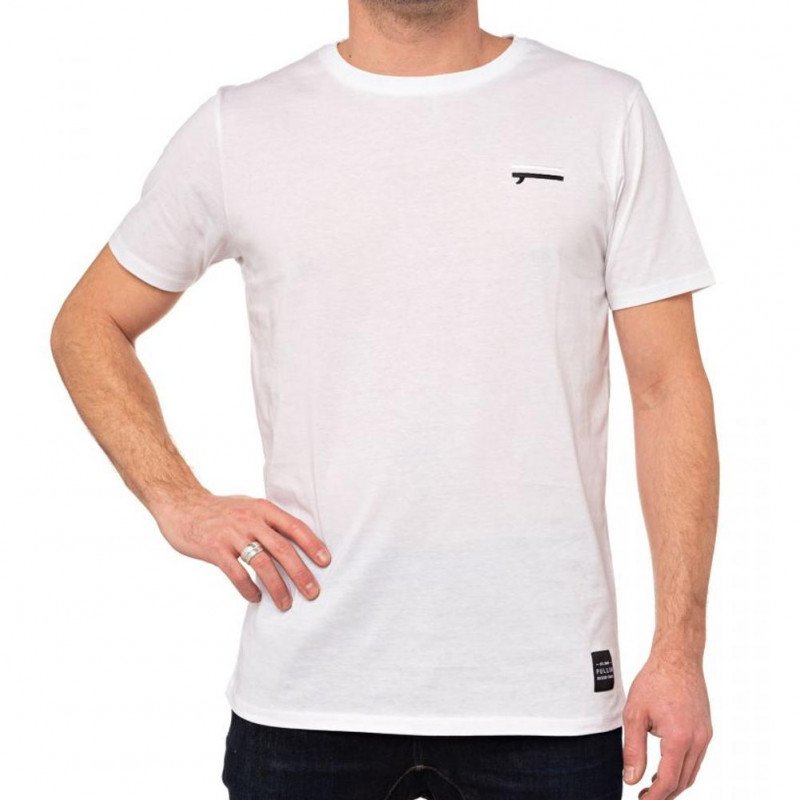 PULL IN T-shirt Col rond Homme Coton RIDETILLDEATH Blanc