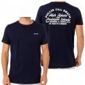 PULL IN T-shirt Col rond Homme Coton RISK Marine