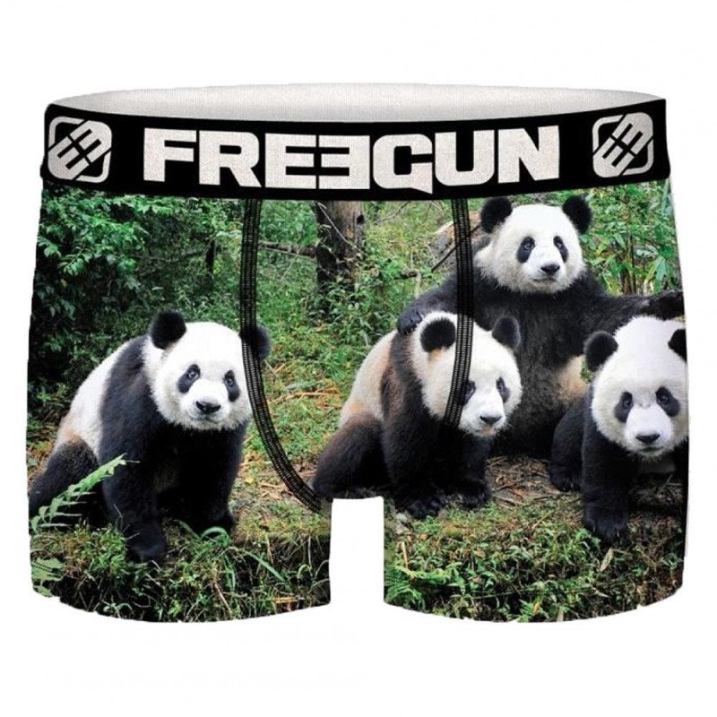 FREEGUN Boxer Garçon Microfibre recyclée PAN Vert Noir